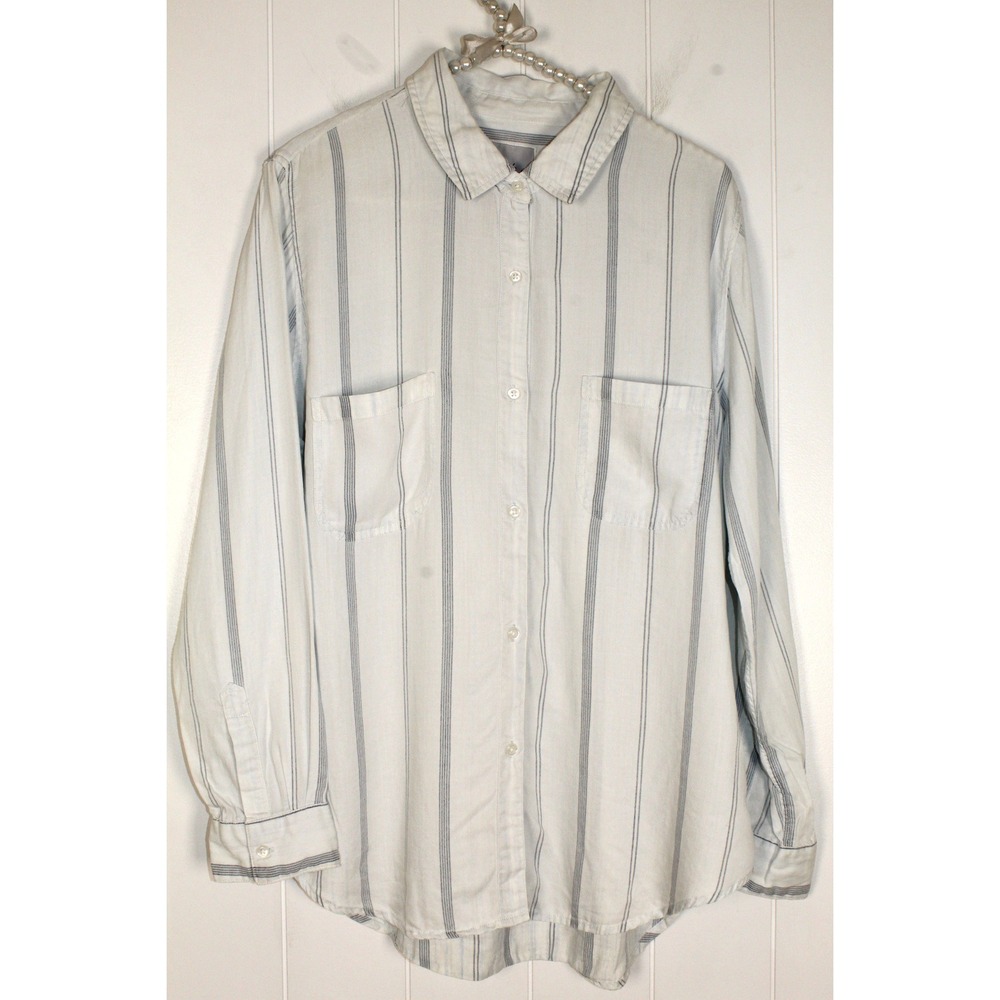 RAILS The Carter Light Variegated Stripe Button Down Blouse‎ SZ XL